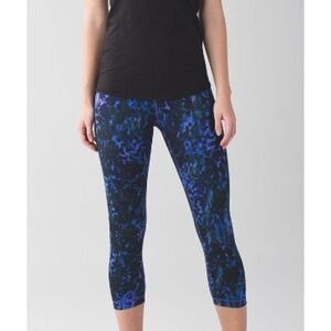 Lululemon Wunder Under Crop II *Full-On‎ Luon SZ 6